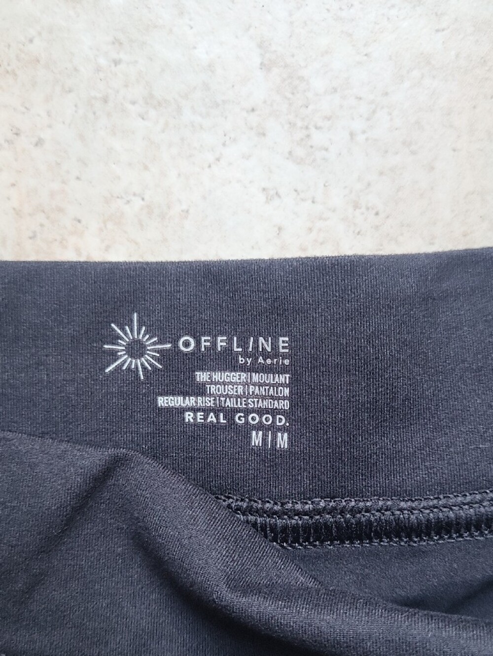aerie Black Boot-Cut Wide-Leg Pants - Picture 3 of 4